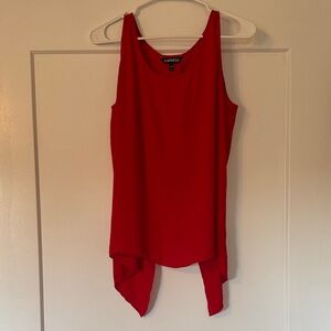 Express Vibrant Red Open Back Tank Top